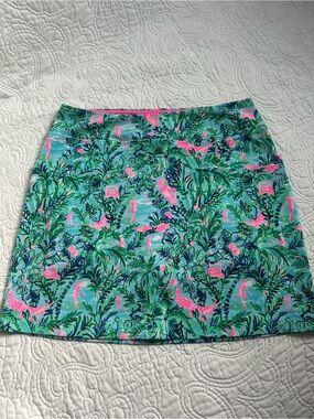 Lilly Pulitzer Golf Mini Skirt - Aqua, Pink & Green